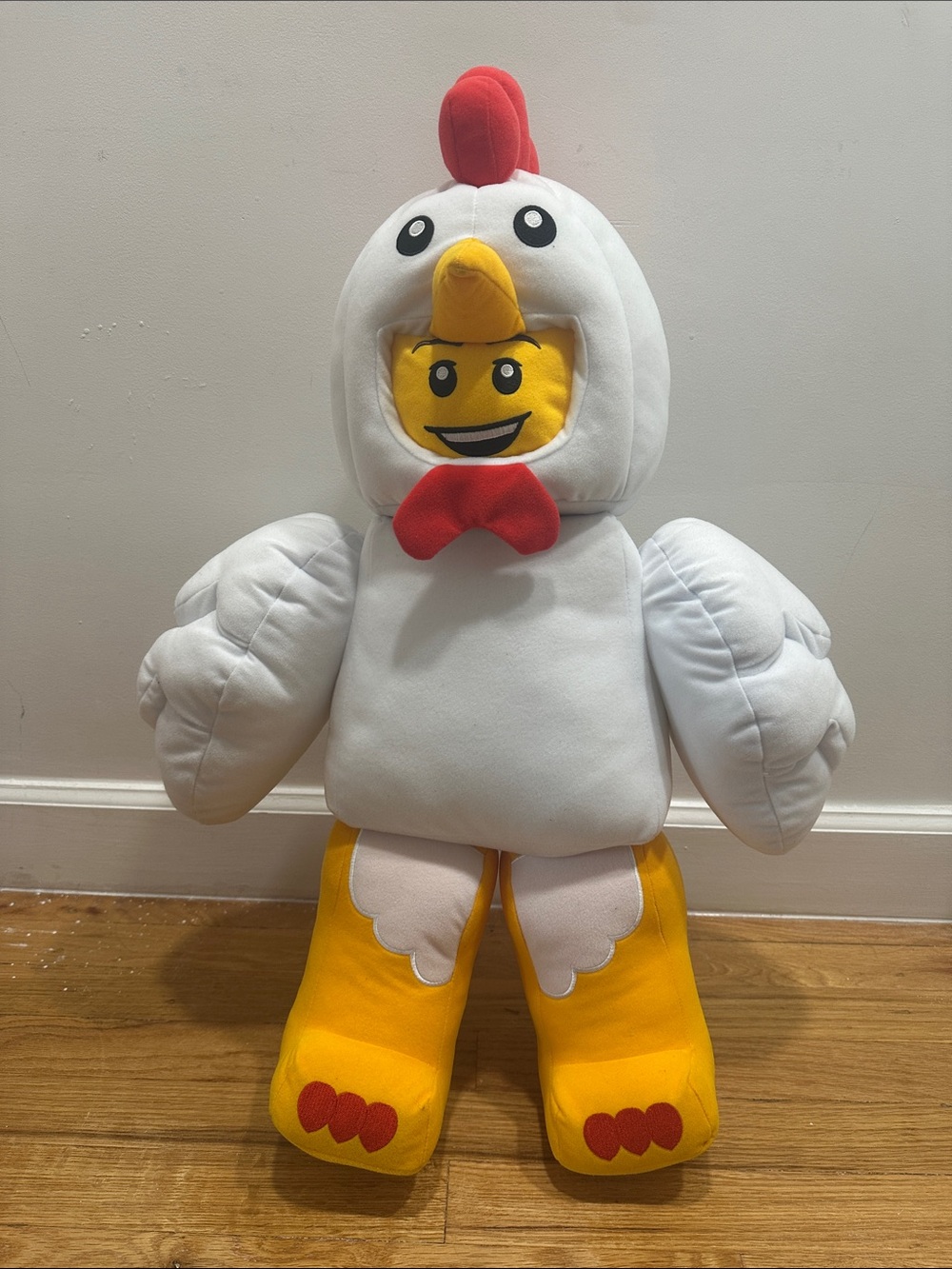 Authentic LEGO Chicken Suit Guy 9" Plush Minifigure - Manhattan Toy
